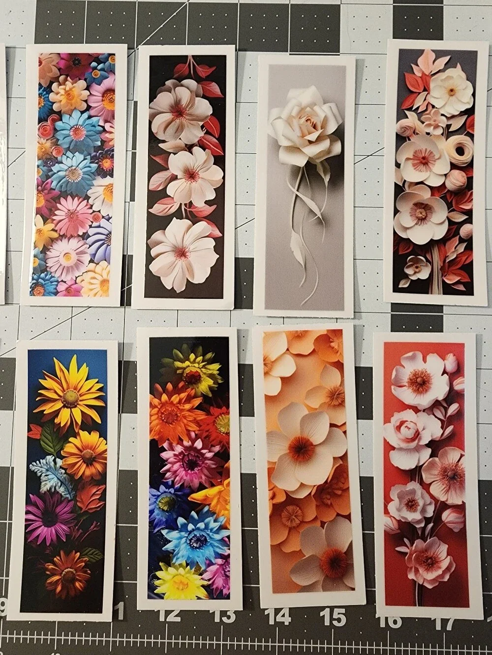 UVDTF Pen or Bookmark wraps - Multicolor Botanical Prints